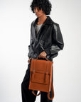 Monaco  Laptop Backpack Chestnut