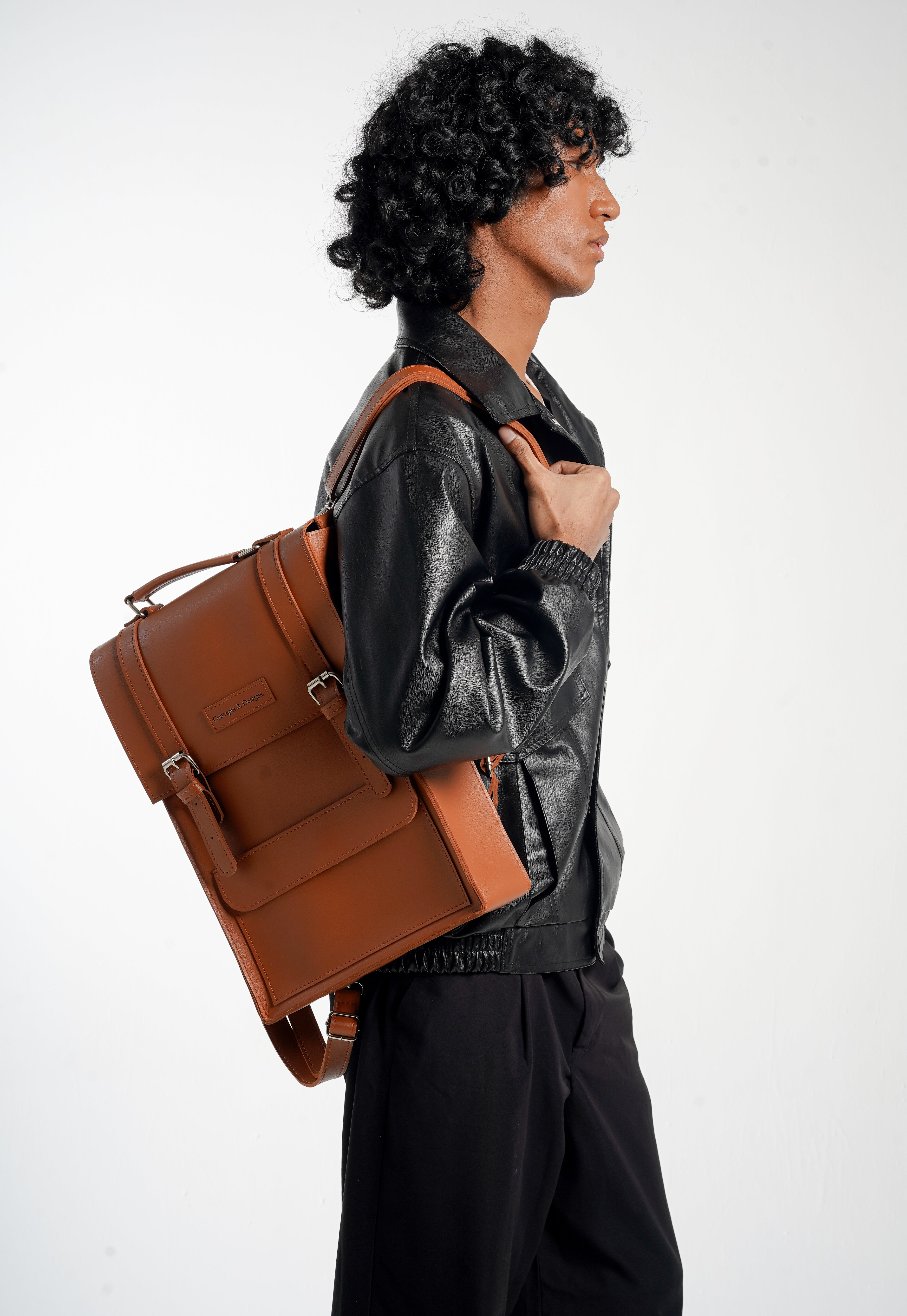 Monaco  Laptop Backpack Chestnut