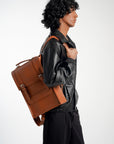 Monaco  Laptop Backpack Chestnut