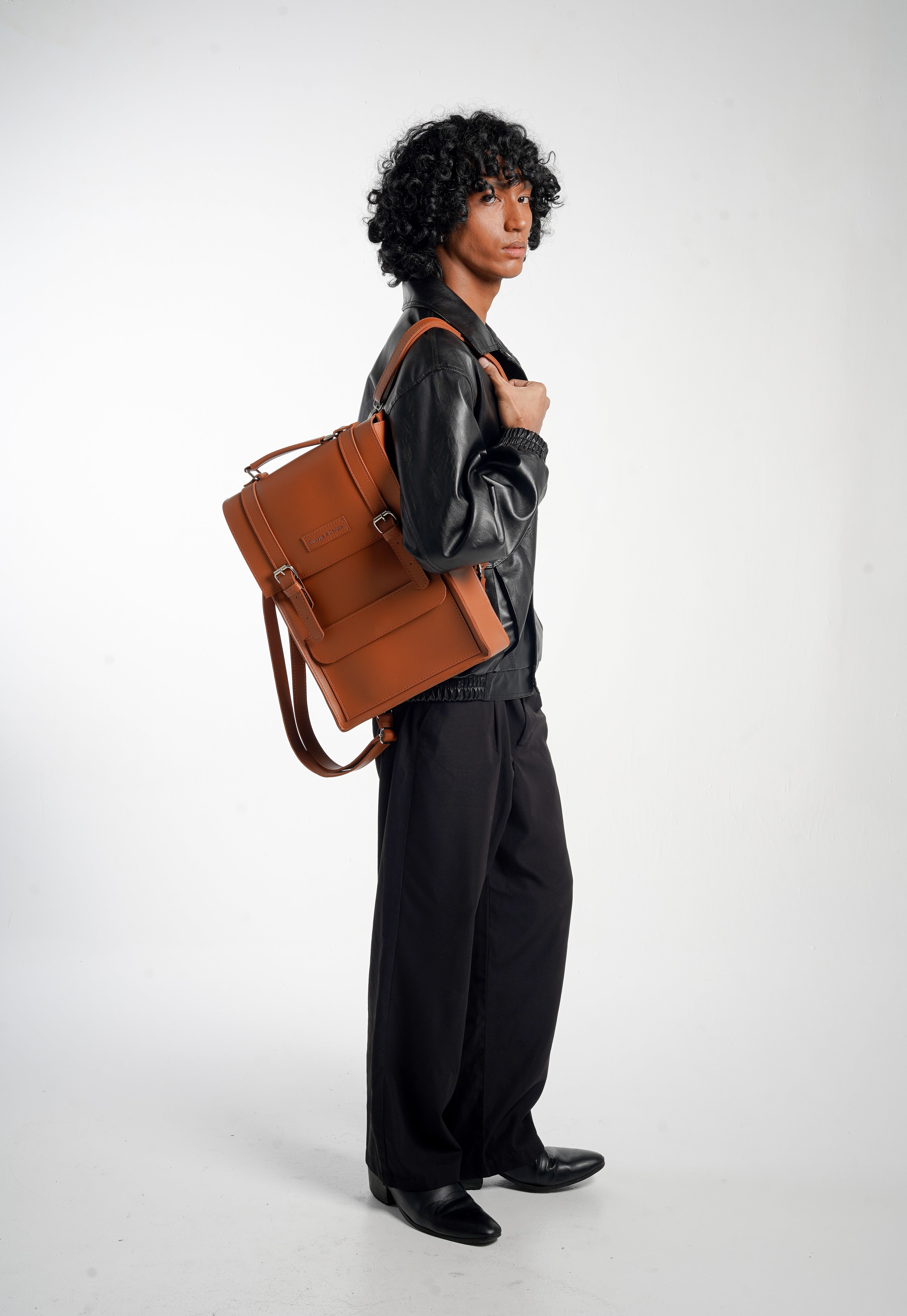 Monaco  Laptop Backpack Chestnut