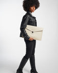 Paris Slim Envelope Laptop Sleeve Beige