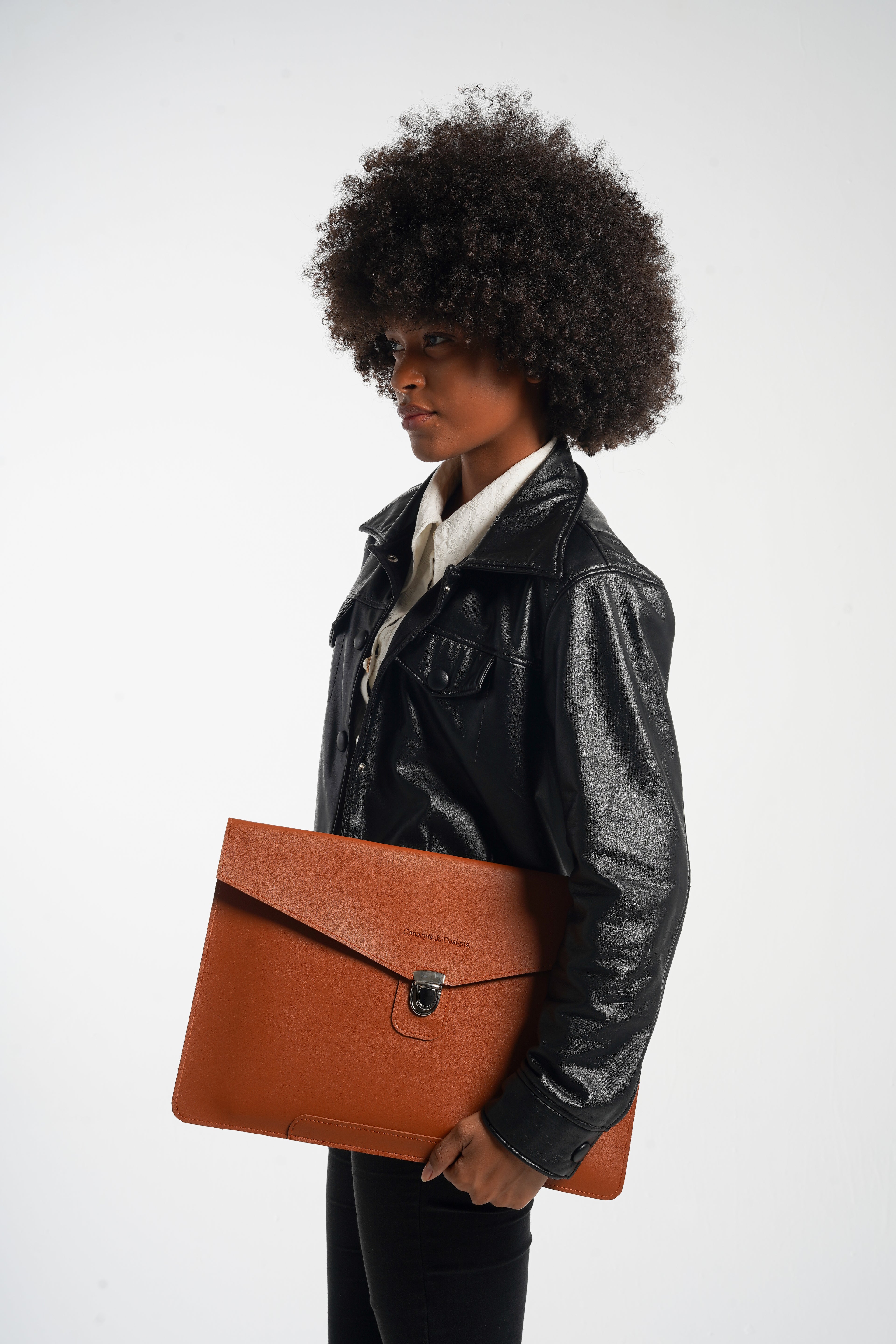 Paris Slim Envelope Laptop Sleeve Chestnut