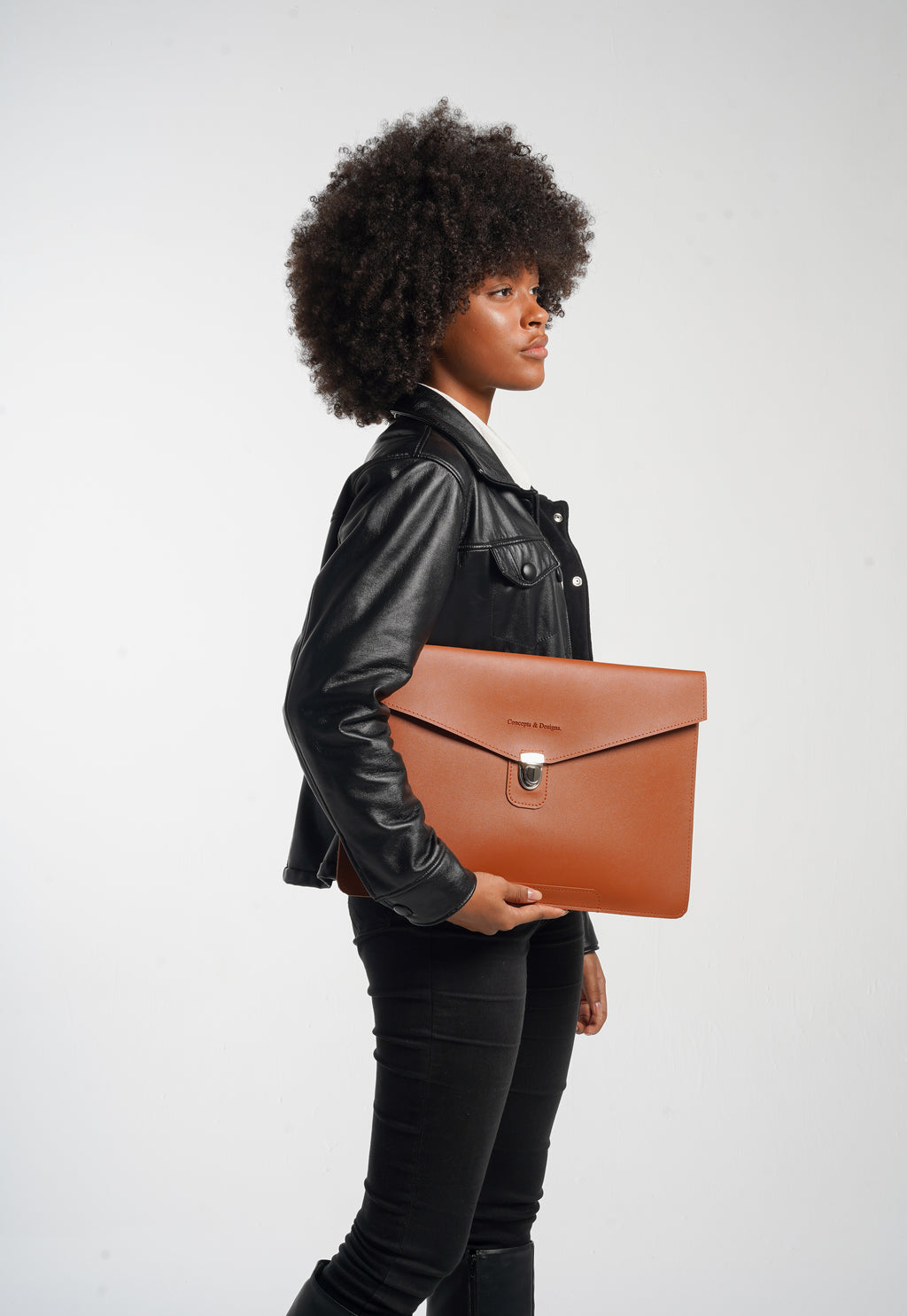 Paris Slim Envelope Laptop Sleeve Chestnut