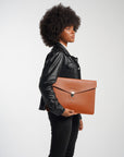 Paris Slim Envelope Laptop Sleeve Chestnut