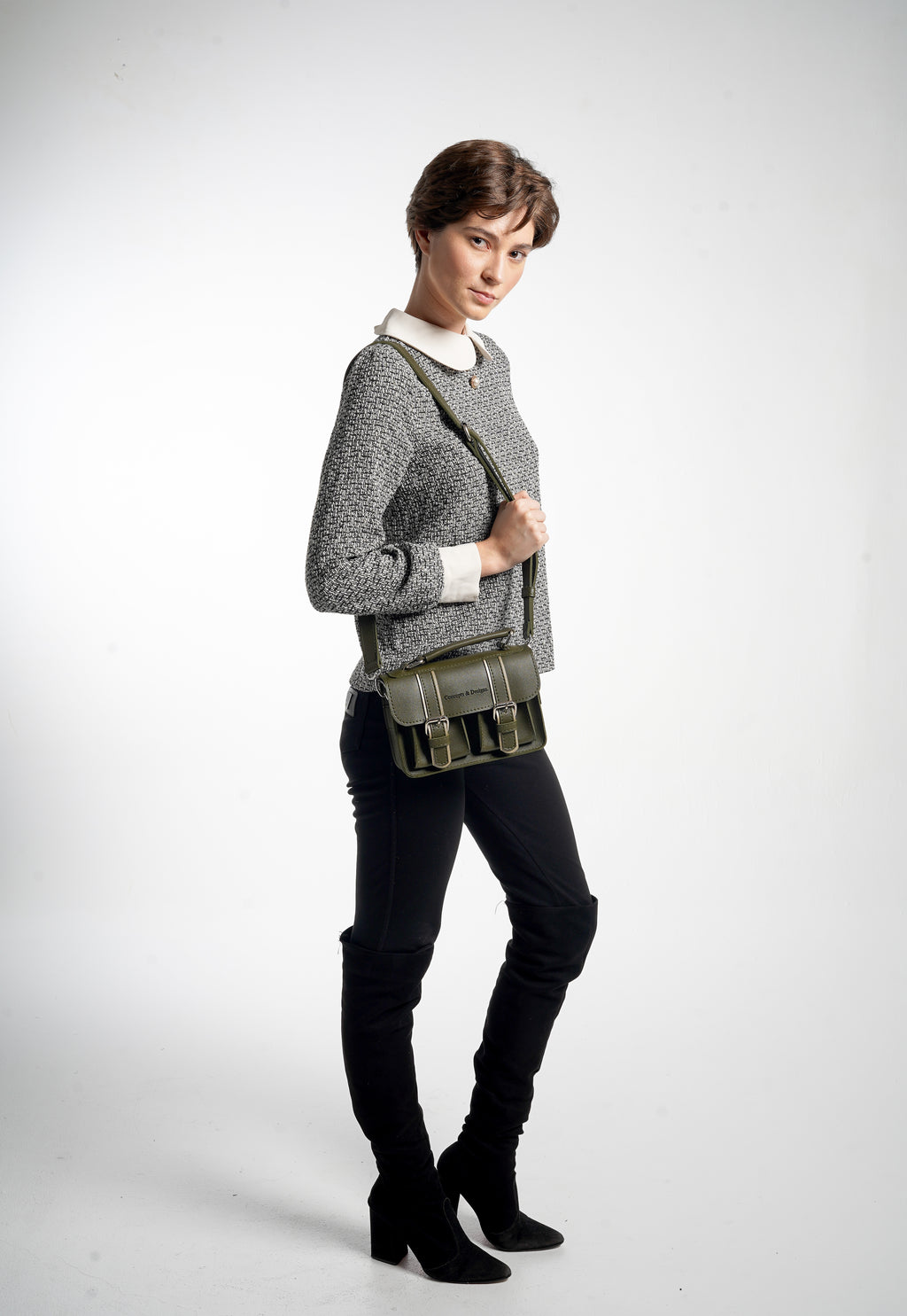 Prague Mini Crossbody Purse Bag Fern