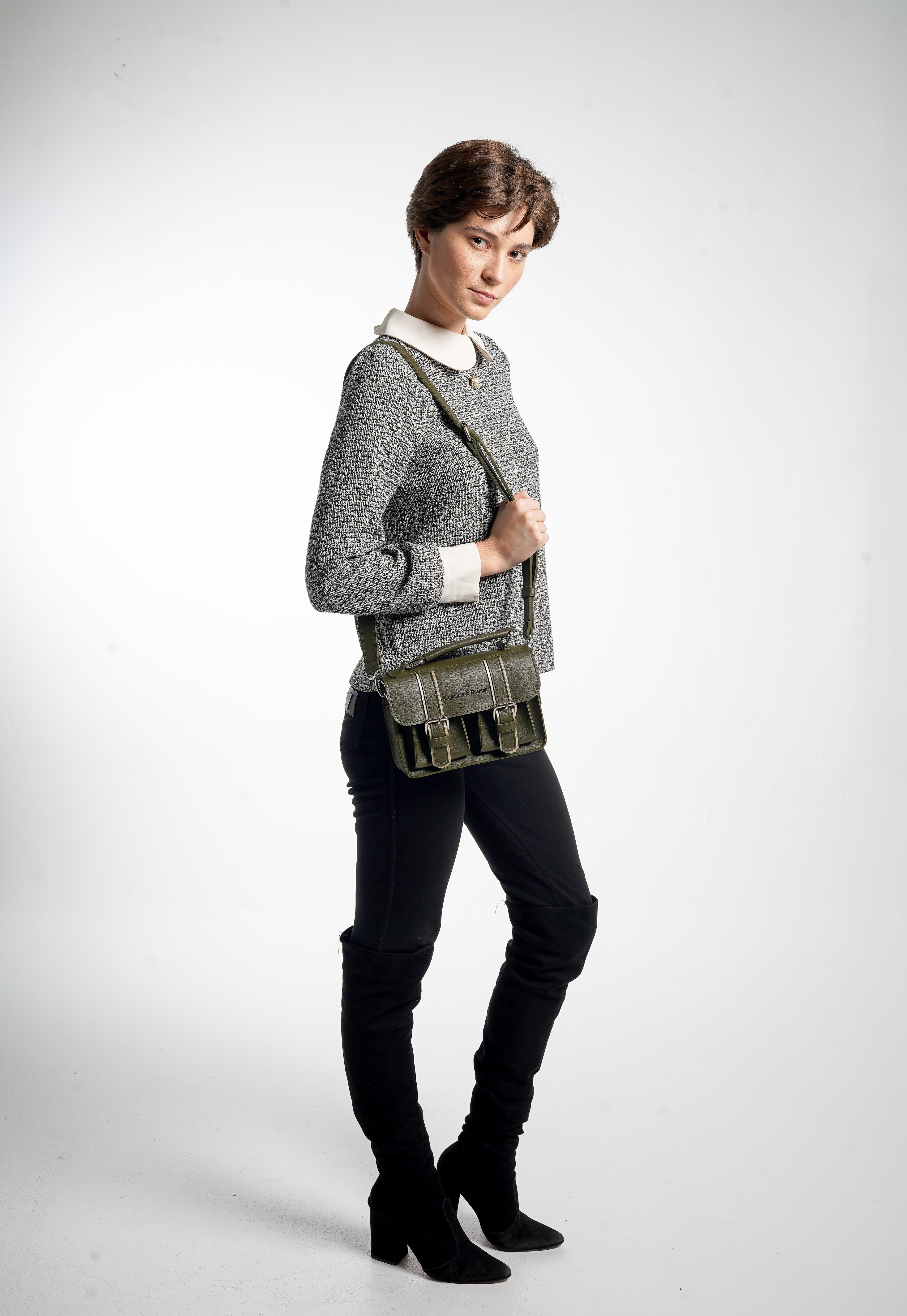 Prague Mini Crossbody Purse Bag Fern