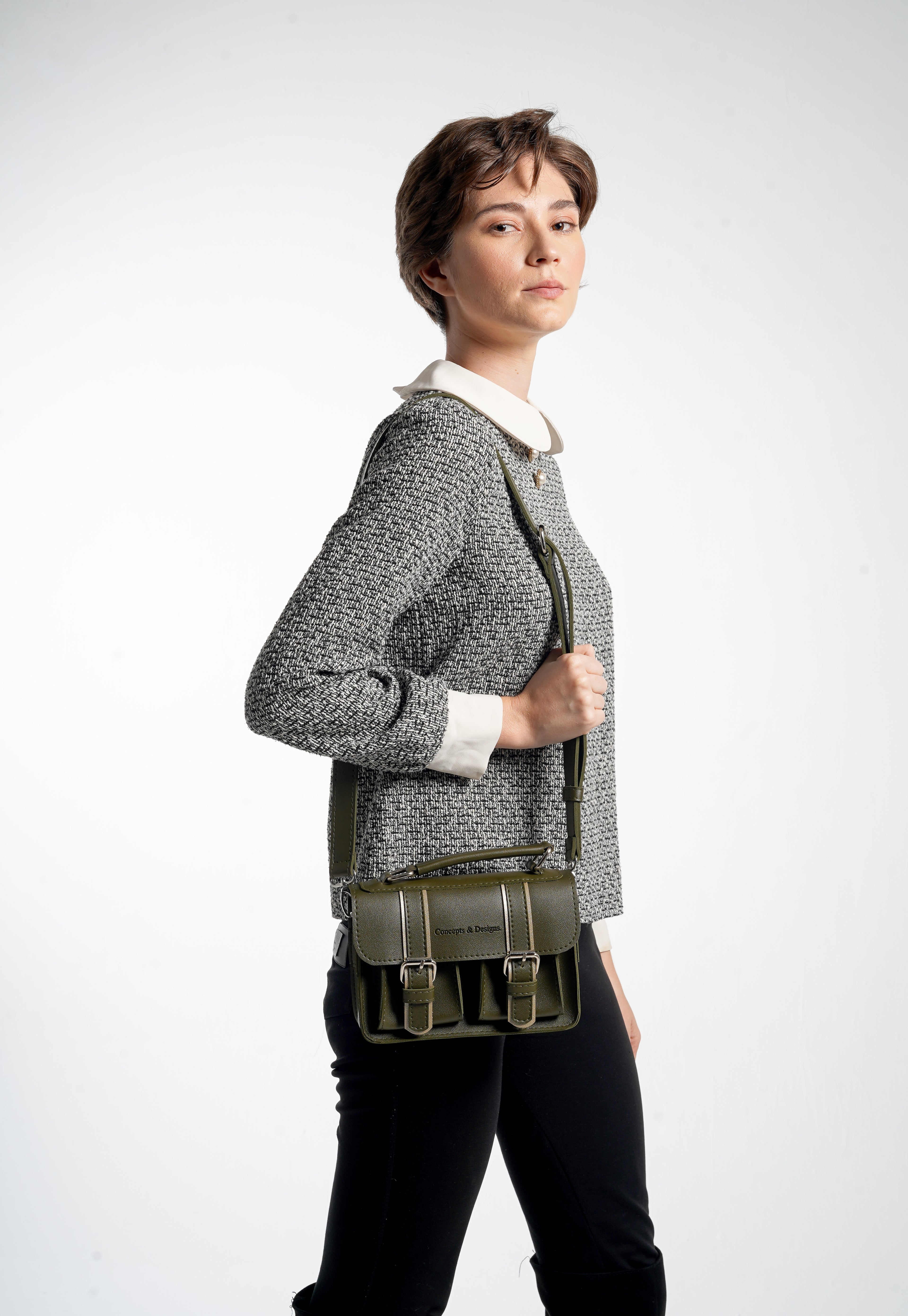 Prague Mini Crossbody Purse Bag Fern