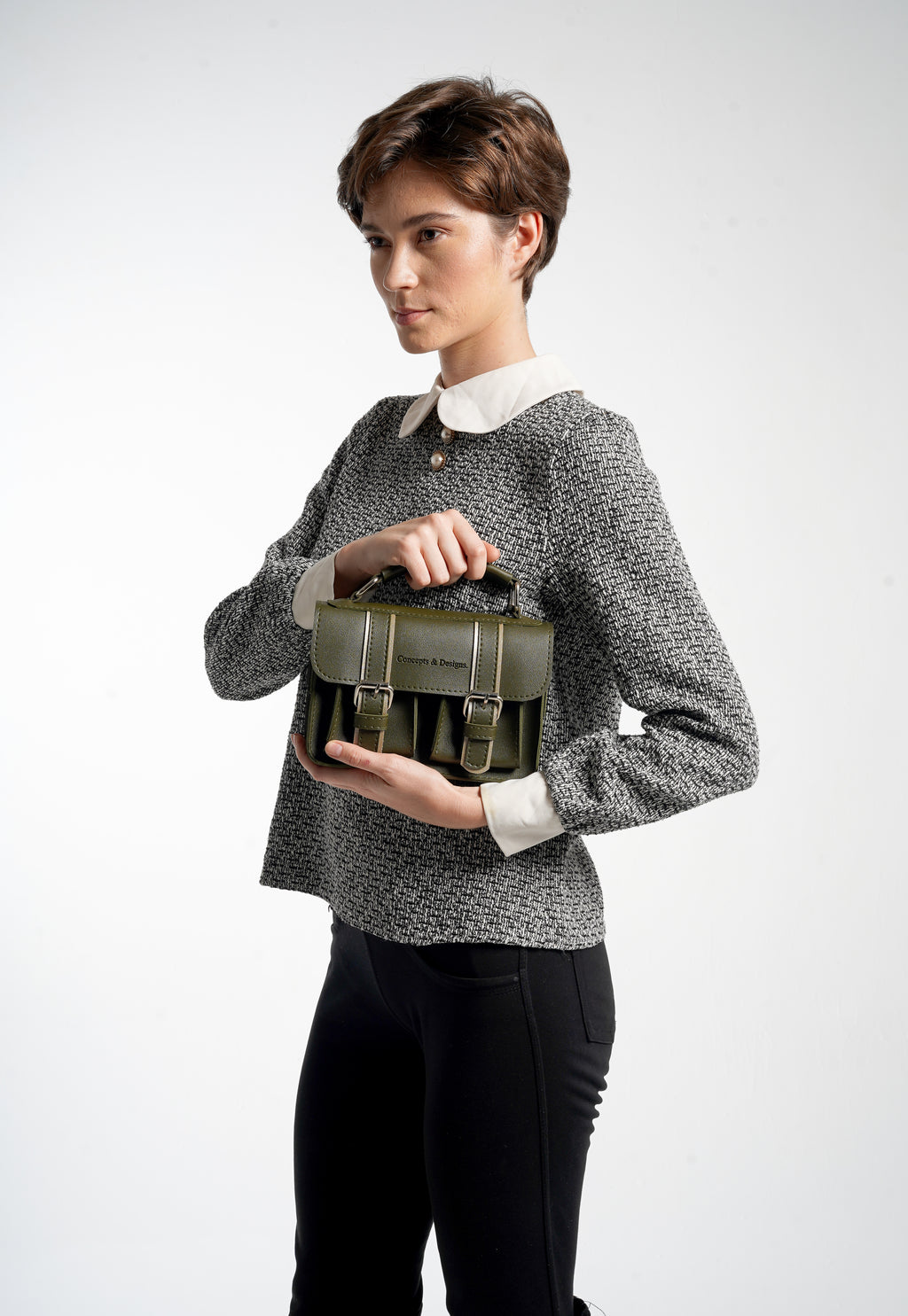 Prague Mini Crossbody Purse Bag Fern