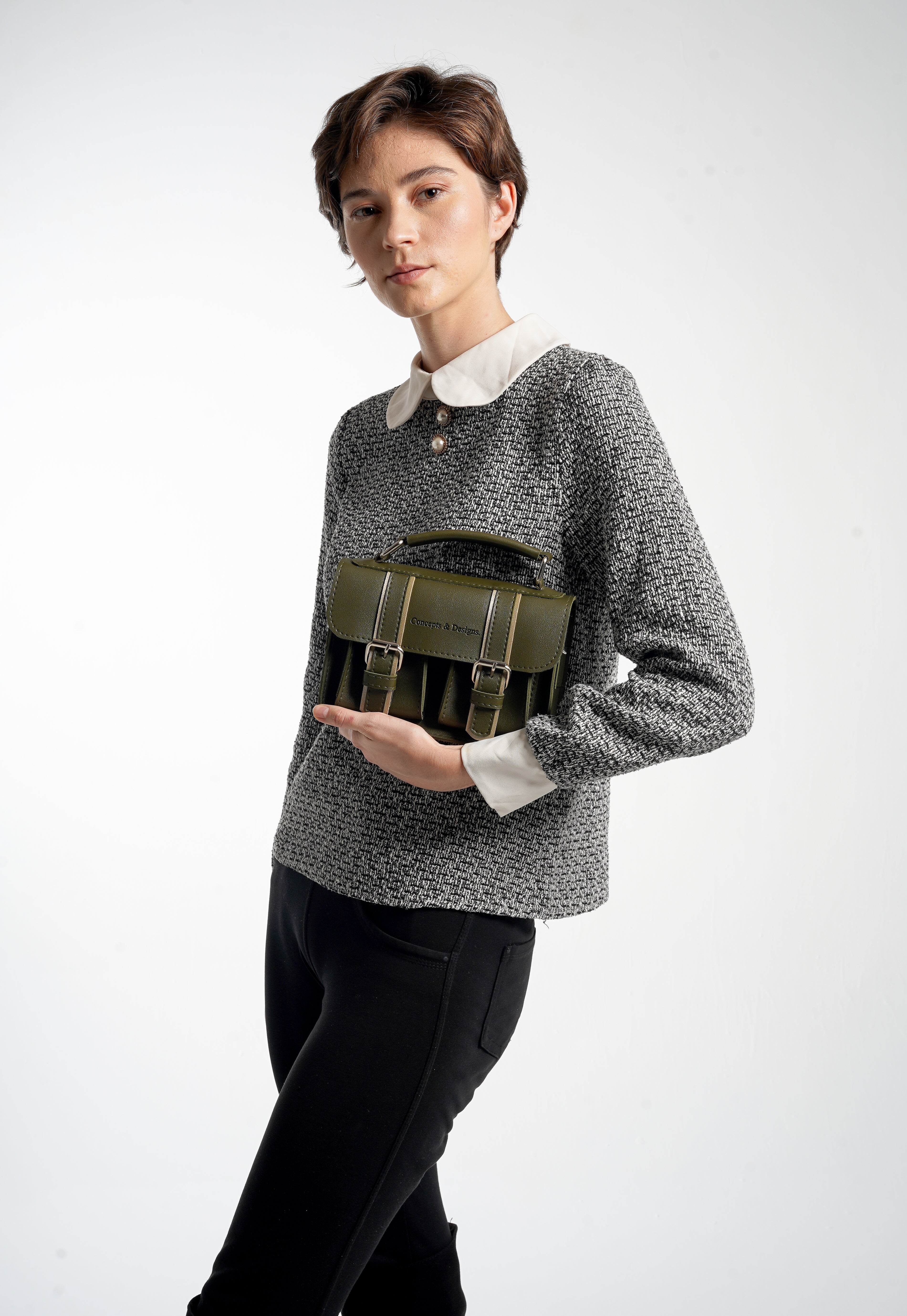 Prague Mini Crossbody Purse Bag Fern