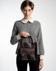 Preston Boxy Satchel bag Brown
