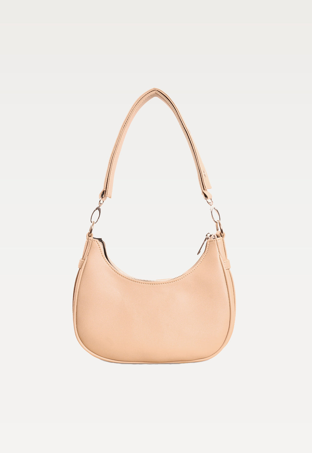Verona Crescent Shoulder Bag Light Beige