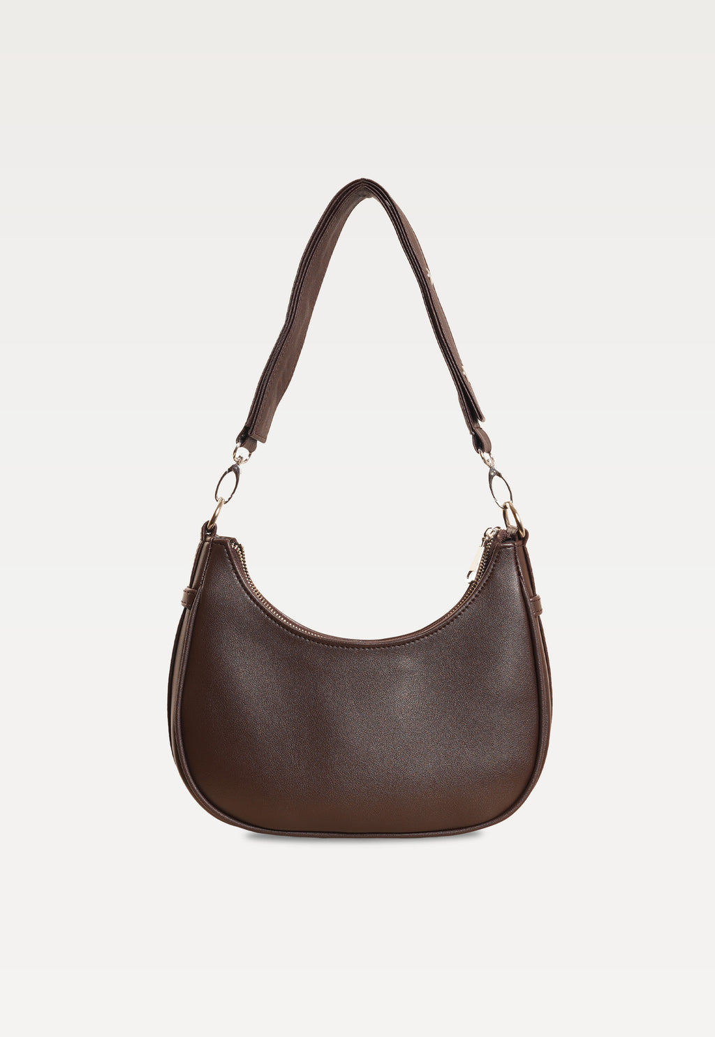Verona Crescent Shoulder Bag Brown