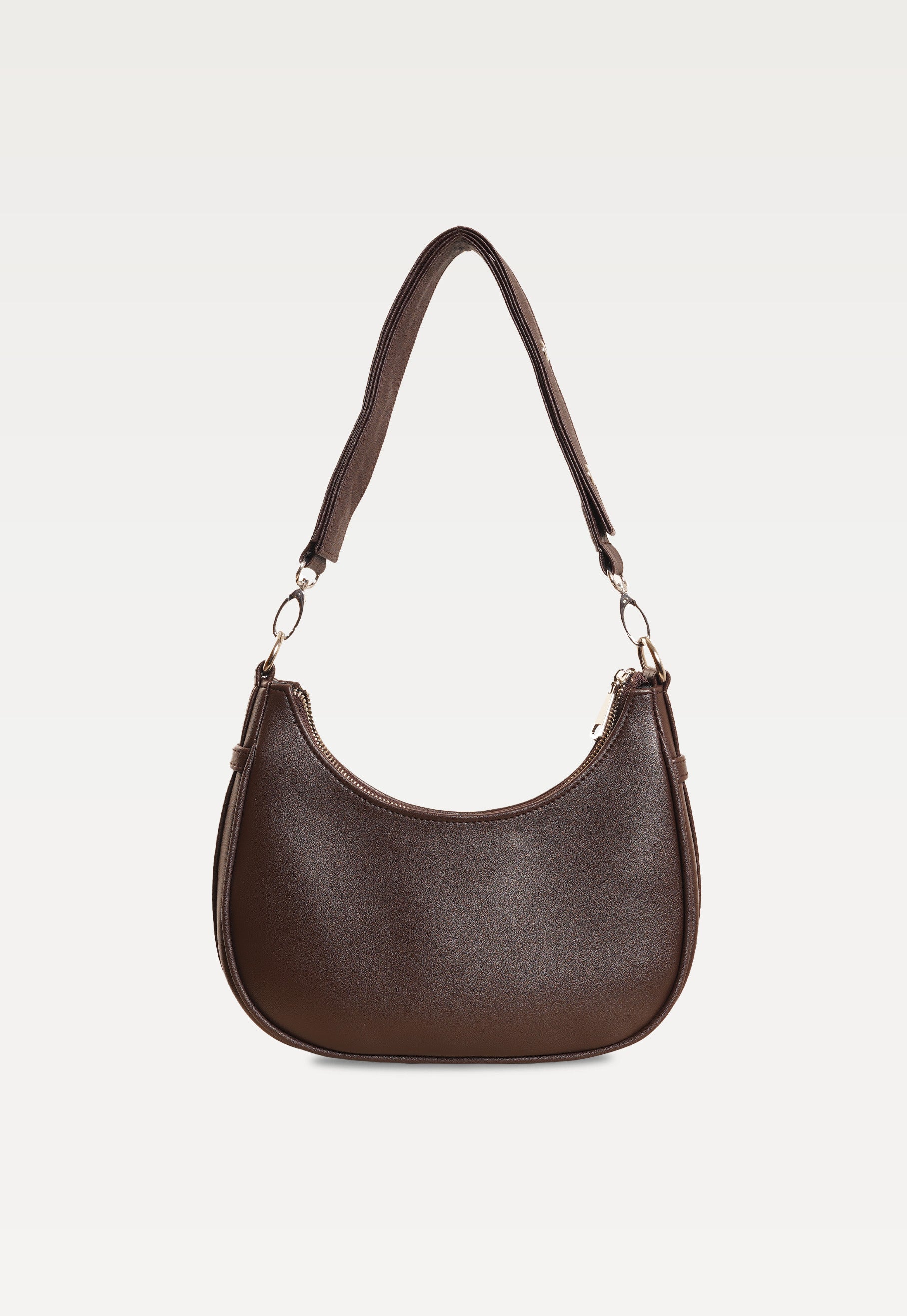 Verona Crescent Shoulder Bag Brown