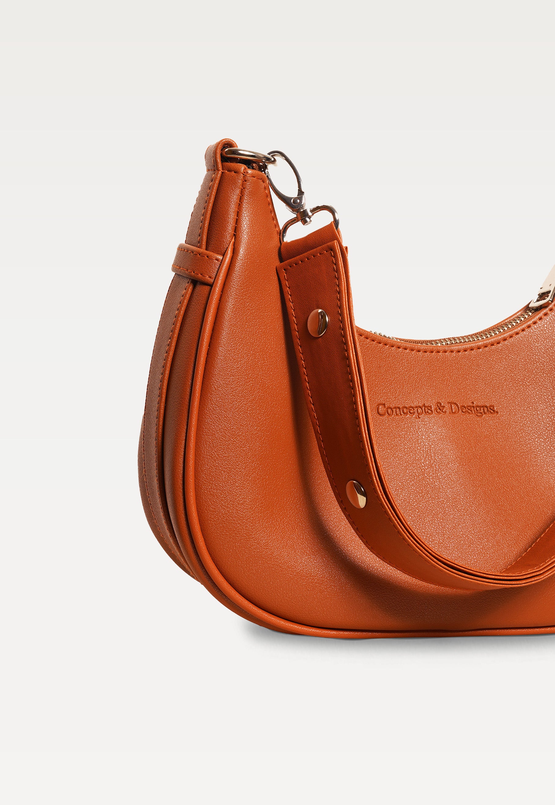Verona Crescent Shoulder Bag Chestnut