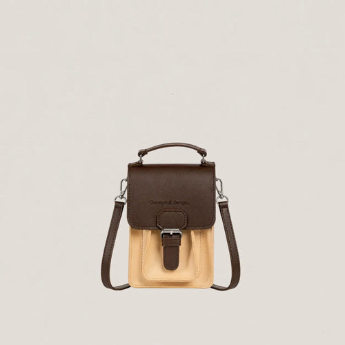 Brown and beige bag with 'Concepts & Designs' branding on a white background
#color_affogato