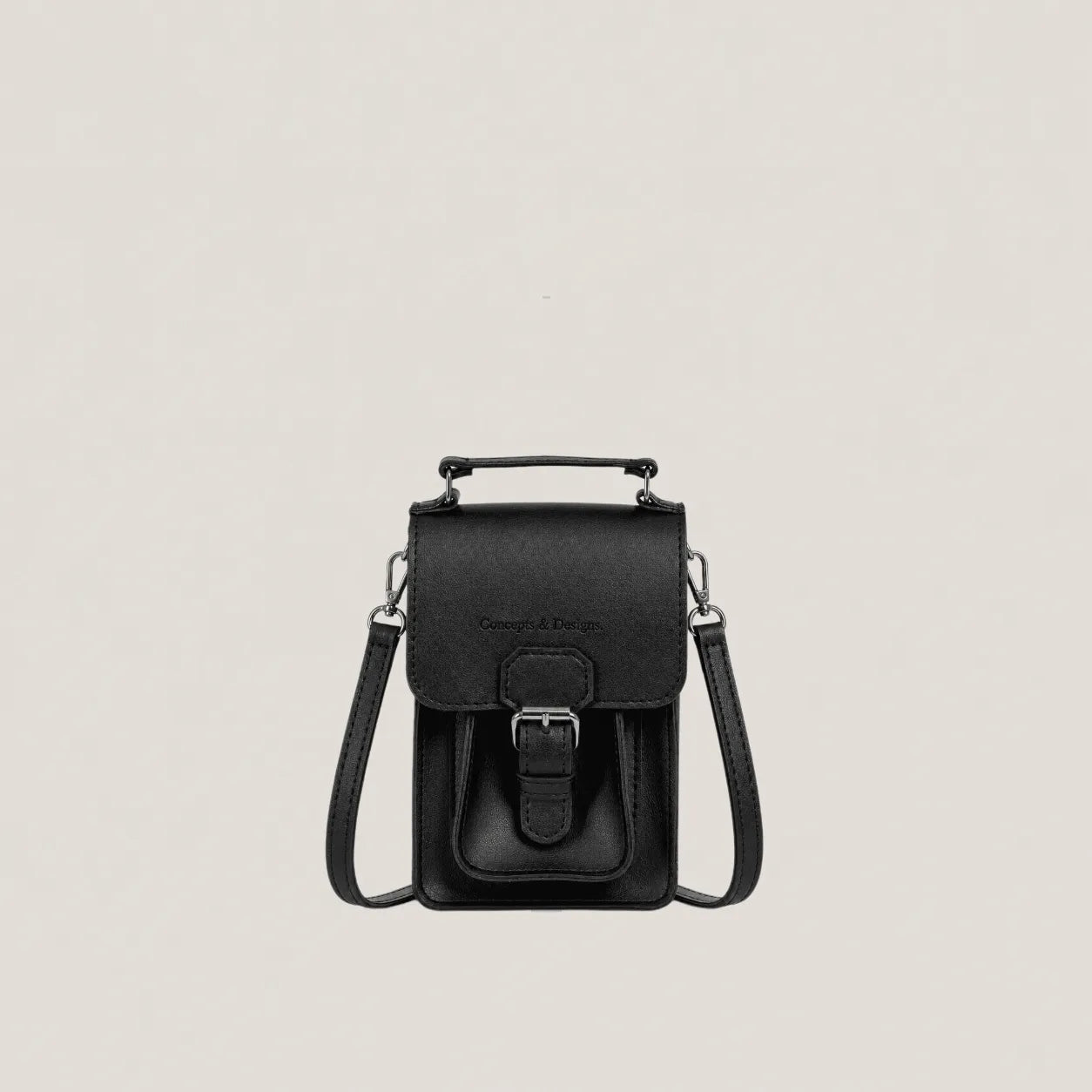 Brown and beige bag with 'Concepts & Designs' branding on a white background
#color_midnight