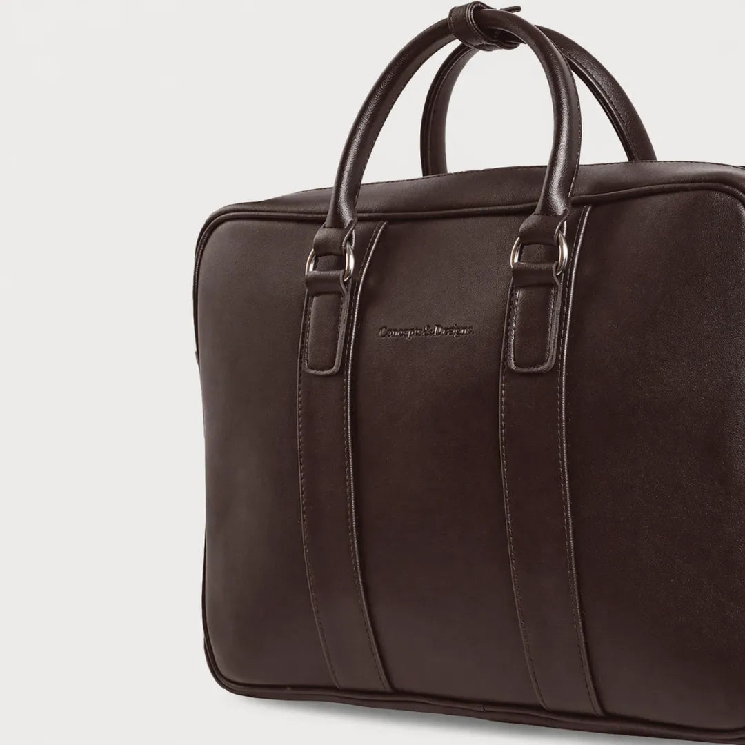 Close up of brown laptop bag
#color_brown