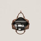 Laptop bag showing its content
#color_brown