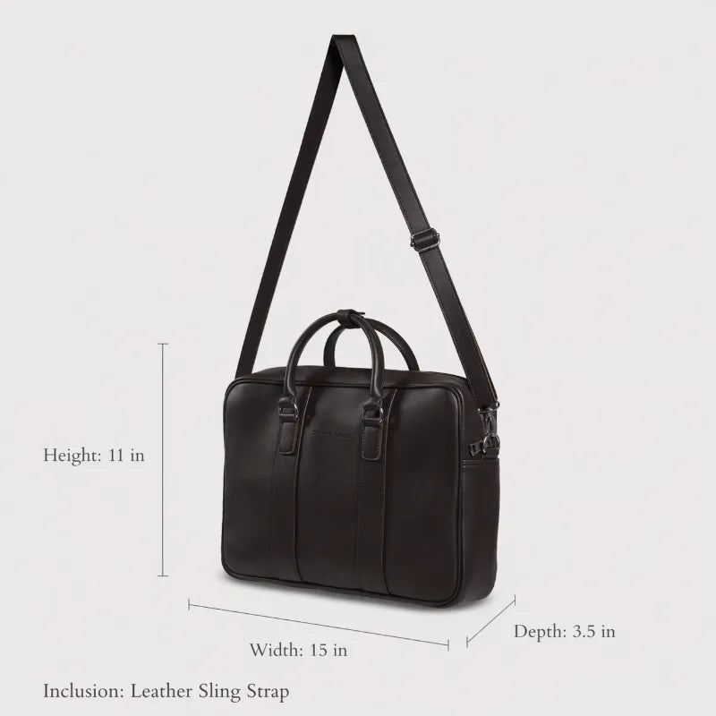 Size chart for Bolton Laptop Bag