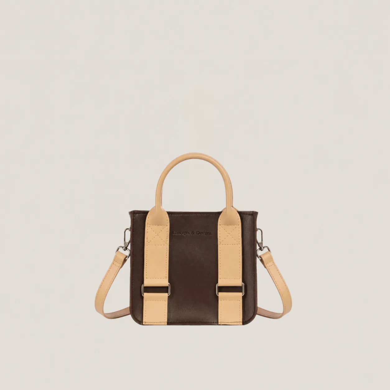 Brown and Beige color mini bag
#color_affogato