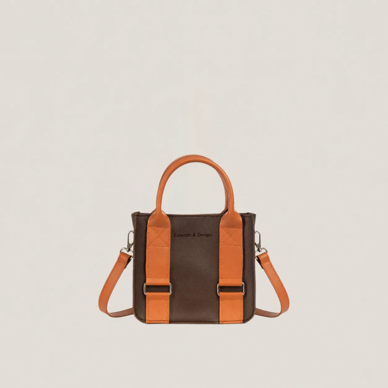 Brown and tan color mini bag
#color_espresso