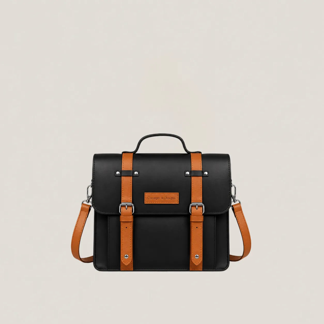Black and Tan laptop bag
#color_fusion
