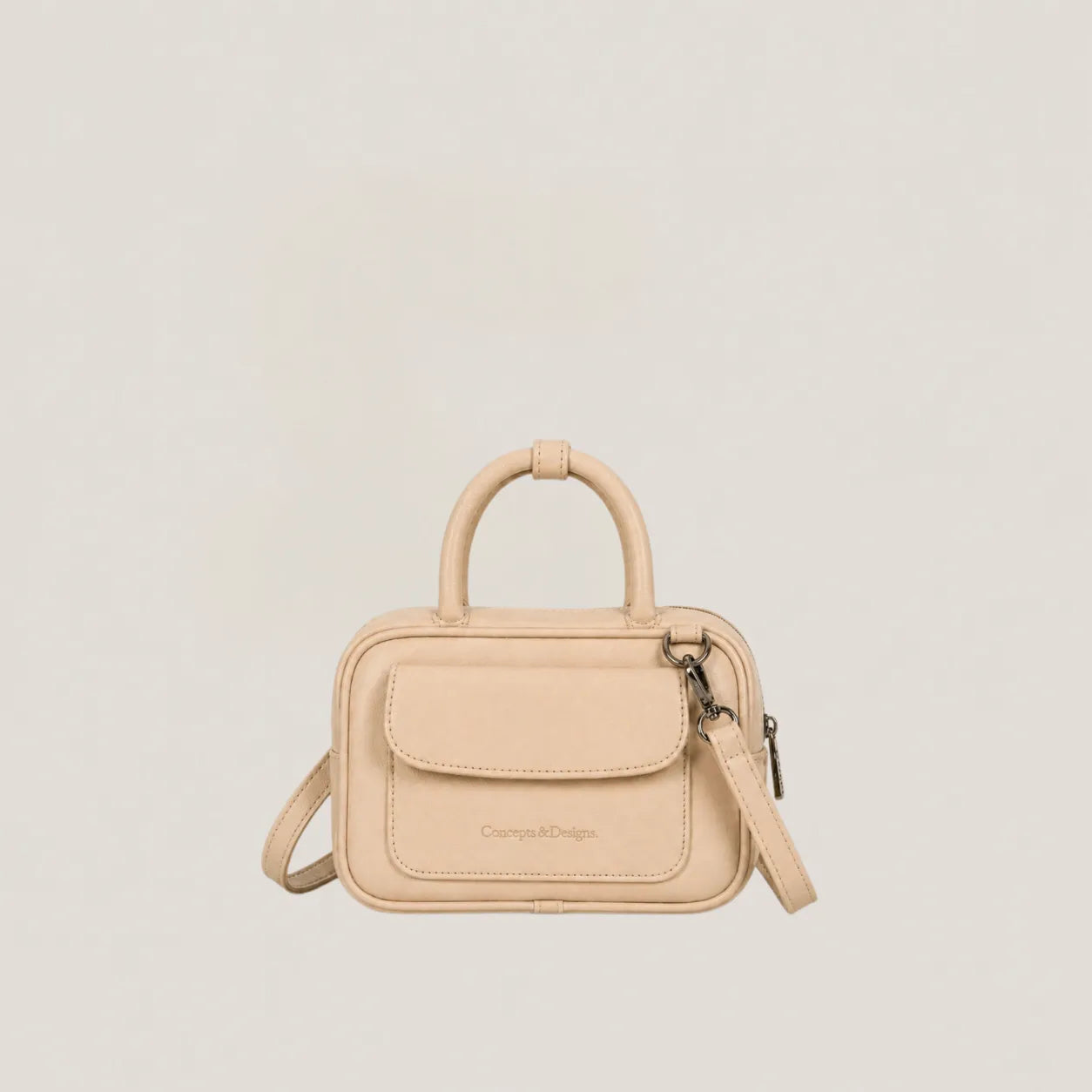 Beige elongated mini bag
#color_light beige