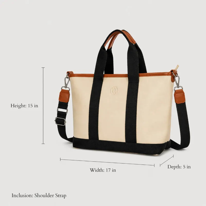 Size chart for London Shoulder with Sling Bag