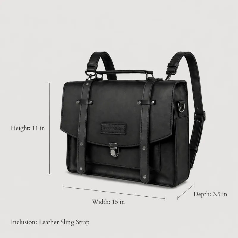 Size chart for Milan Convertible 3 in 1 Bag