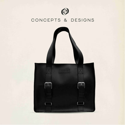 Brussels Expandable Office Leather Tote Bag / Laptop Bag