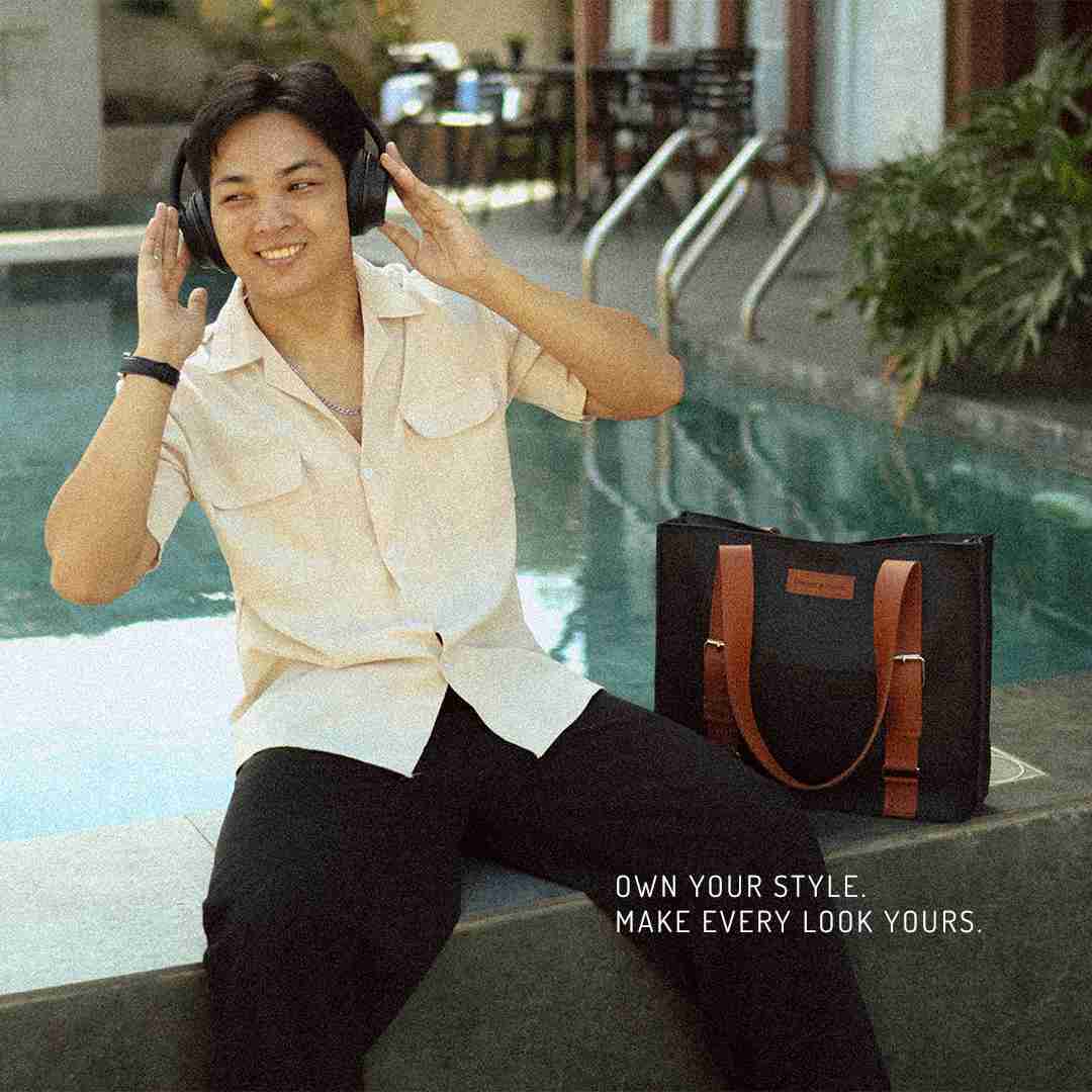 Brussels Expandable Office Leather Tote Bag / Laptop Bag