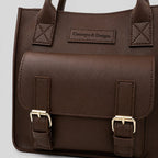 Close up of brown mini bag
#color_dark brown