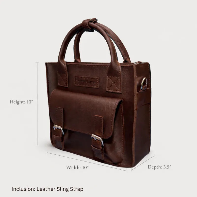Size chart for Preston Boxy Satchel Bag