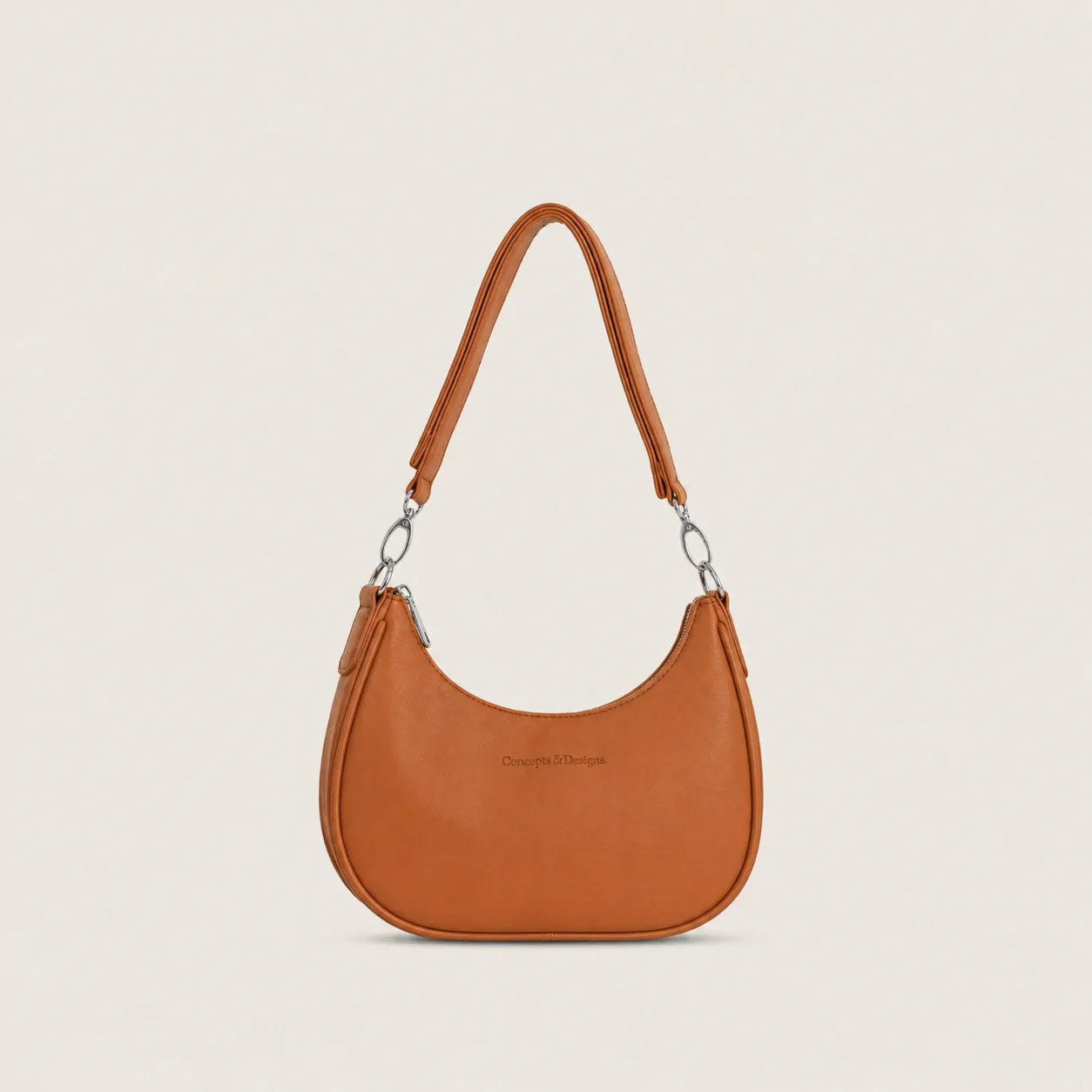 Tan crescent-shaped bag
#color_tan